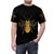 Floral golden honey bee design on a t-shirt - men front