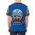 Vintage watercolor and floral design Alfa Romeo GTA Sprint inspired t-shirt - men back