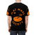 Flat Mars Society T-shirt featuring space, planets, and astronauts - men back