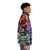Super Robots Puffer Jacket, futuristic mecha inspired outerwear - men side right
