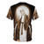 T-shirt featuring the vision of Saint Bernadette Soubirous, a religious inspiration for Catholics and Christians. - Back