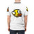 Retro pixel art design of a bird character flying through pipes on a t-shirt - men back