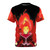 Flame Princess character art from the cartoon series Adventure Time on a t-shirt