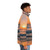 Sunset Over the Beach Puffer Jacket with Vibrant Sunset and Ocean Landscape - men side right