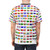 World flags pattern printed on a high-quality t-shirt - men back