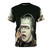 Vintage-style graphic tee featuring characters from the 1960s TV show The Munsters, including Herman Munster, at a radio