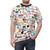 A t-shirt featuring various musical logos, perfect for fans of theatre and drama. - men front