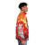 Amaterasu puffer jacket featuring the Japanese sun deity design - men side right