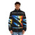Hertzsprung Russell Diagram Astronomy Puffer Jacket featuring a cosmic infographic design - men front