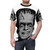 Retro 60s horror inspired black and white graphic t-shirt design featuring the profile of Herman Munster - men front
