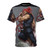 Akuma inspired all-over-print t-shirt featuring the iconic Japanese video game character