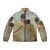 Surreal summer dreaming puffer jacket with vintage collage designs