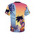 Retro anime-inspired t-shirt design featuring characters from the popular Dragon Ball series - Back