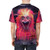 Fiery fantasy creature t-shirt with labyrinth-inspired design - men back