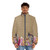 Model wearing Hercules Men's Puffer Jacket, a warm and insulated outdoor winter coat - men front