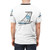 Vintage-inspired graphic tee featuring an airplane and Pan Am airline logo design - men back