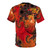 A vibrant t-shirt featuring an abstract sphere design inspired by the Mandelbrot fractal. - Back