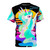 Retro synthwave inspired t-shirt featuring Princess Celestia from My Little Pony