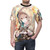 Anime girl wearing a hood graphic design on a t-shirt - men front