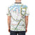 Stylish t-shirt featuring a detailed map of Sydney's public transportation system, including trains, ferries, and trams. - men back