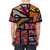 Stylish African print t-shirt with vibrant watercolor design - men back