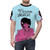 Patti Labelle inspired music pop art Christmas t-shirt with hot pink design - men front
