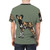 African painted dog design on a high-quality t-shirt for wildlife enthusiasts - men back
