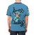 Whimsical illustration of a mermaid with a salty and sweet expression, perfect for mermaid t-shirt lovers. - men back