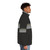 Team Galactic themed puffer jacket with striped design - men side right