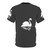 A vibrant and artistic t-shirt design featuring a majestic swan in a colorful, abstract style. - Back