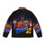 Streets of Rage 2 Puffer Jacket featuring characters Axel, Blaze, and Max - Back