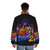 Streets of Rage 2 Puffer Jacket featuring characters Axel, Blaze, and Max - men back