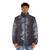 Smoke-patterned minimalist puffer jacket - men front