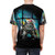 An artistic T-shirt design featuring the underwater city of Rapture from the Bioshock video game franchise. - men back