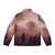 Stranger Things inspired puffer jacket with upside down and cosmic cloud design - Back