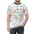 Graphic t-shirt featuring a detailed Tokyo metro subway map design - men front