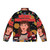 Stranger Things 4 Christmas Puffer Jacket, featuring iconic characters and holiday design - Back