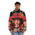 Stranger Things 4 Christmas Puffer Jacket, featuring iconic characters and holiday design - men front