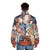 Stranger Things Upside Down Puffer Jacket featuring the iconic Eleven character - men back