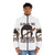 Stranger Things Steve Harrington Puffer Jacket featuring the Hawkins Hellfire Club logo - men front