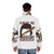 Stranger Things Steve Harrington Puffer Jacket featuring the Hawkins Hellfire Club logo - men back