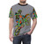 Colorful motocross-inspired t-shirt with dynamic graphic design - men front