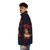 Stranger Things Steve Puffer Jacket with Demogorgon and Dustin Designs - men side left