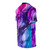 Colorful abstract ombre t-shirt featuring a vibrant fluid art design in pink, purple, and teal hues. - men right