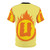 Superhero-inspired t-shirt with letter U and fire insignia design - Back