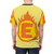 Personalized superhero letter t-shirt with custom fire emblem design - men back