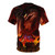 Fatalis dragon print on a high-quality t-shirt for monster hunter enthusiasts - Back