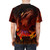 Fatalis dragon print on a high-quality t-shirt for monster hunter enthusiasts - men back