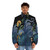 Ocean puffer jacket with anatomical heart design - men front