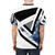 Cosmic, celestial-inspired abstract graphic design t-shirt - men back
